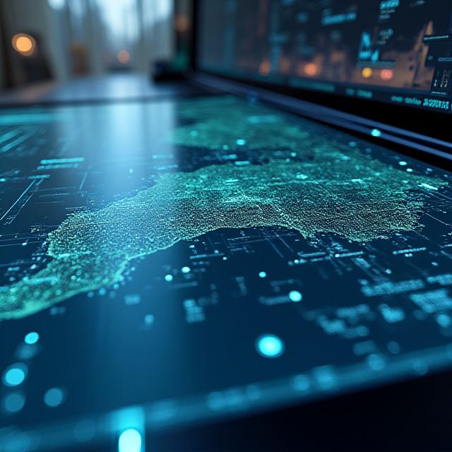 Interactive digital map dashboard